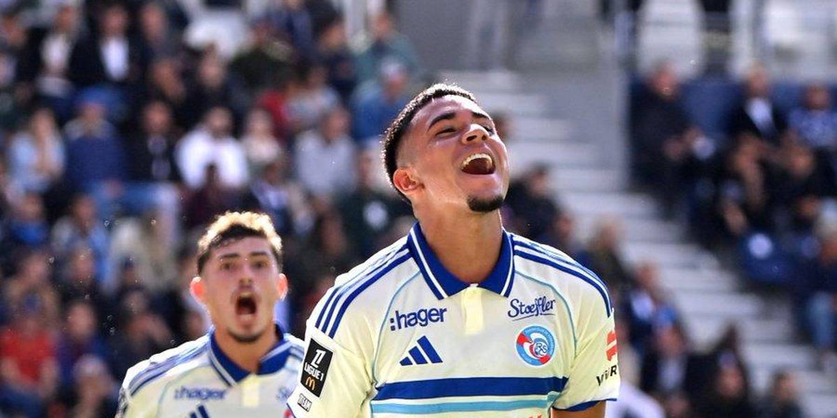 Kendry Páez anota su primer gol con el Estrasburgo de Francia
