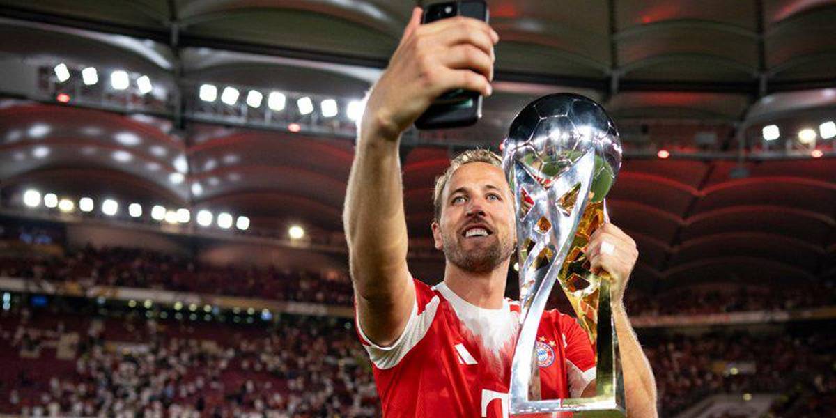 Harry Kane ganó su segundo trofeo profesional con el Bayern Munich