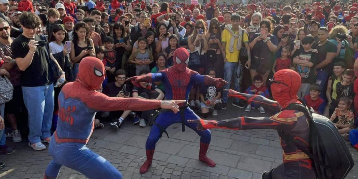Argentina rompe un récord mundial por reunir a más de 3 000 personas vestidas de Spider-Man