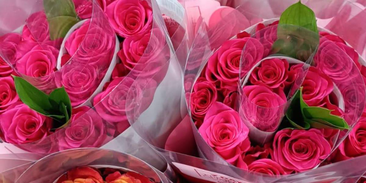 El aeropuerto de Quito alcanza su récord de exportación de flores por San Valentín