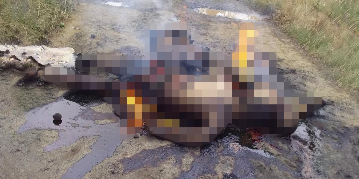 Tres presuntos delincuentes fueron linchados y quemados en Manabí