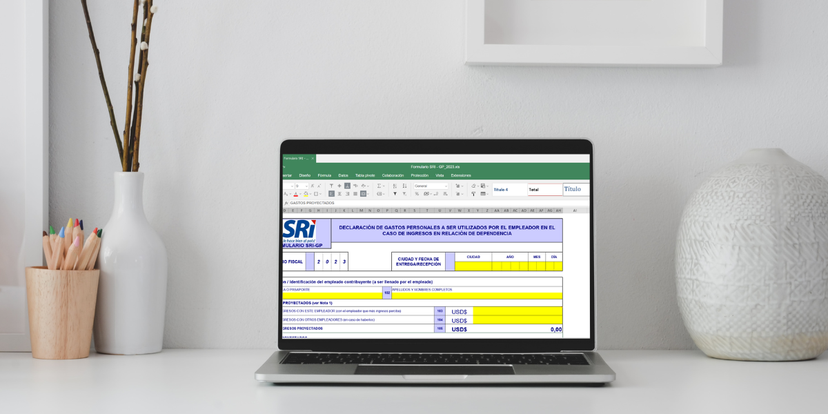 Qué es la proyección de gastos personales del SRI y quién debe hacer el trámite