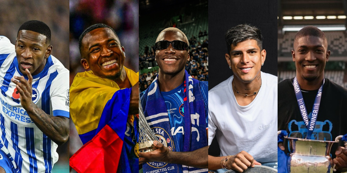 Los 5 futbolistas ecuatorianos mejor valorados en el 2025