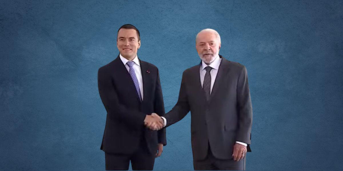 Lula da Silva recibió a Daniel Noboa en el Palacio presidencial de Planalto