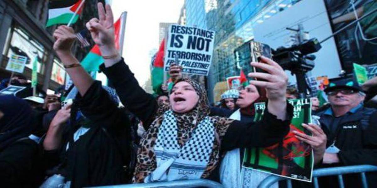 Manifestación propalestina en Nueva York termina con más de 100 detenidos