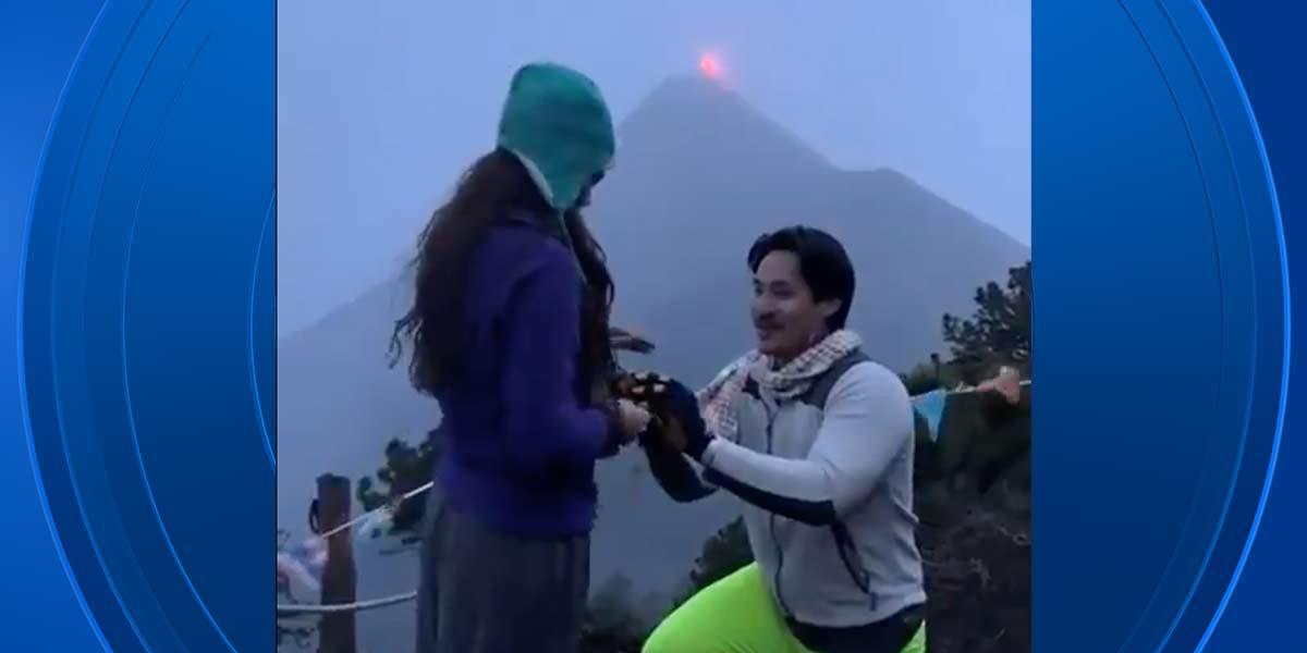 Viral: Afortunada coincidencia durante una propuesta de matrimonio, en Guatemala