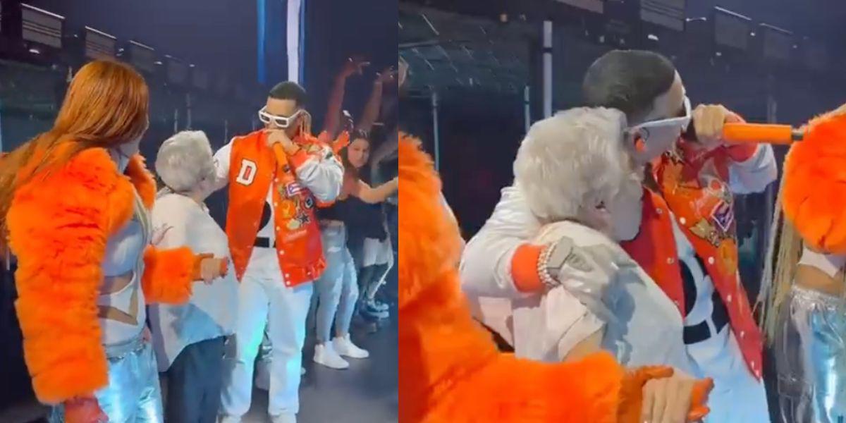 Daddy Yankee baila junto a una abuelita en pleno concierto