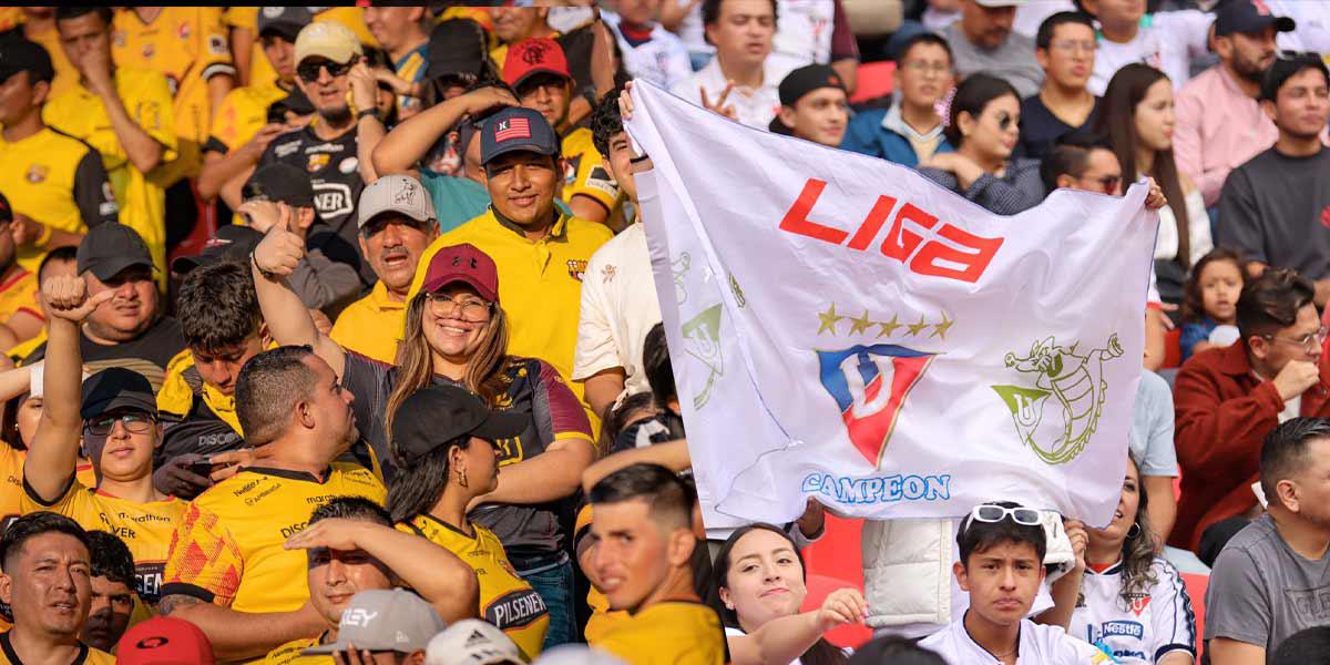 Barcelona y Liga de Quito tienen las hinchadas más grandes de Ecuador, según una encuesta