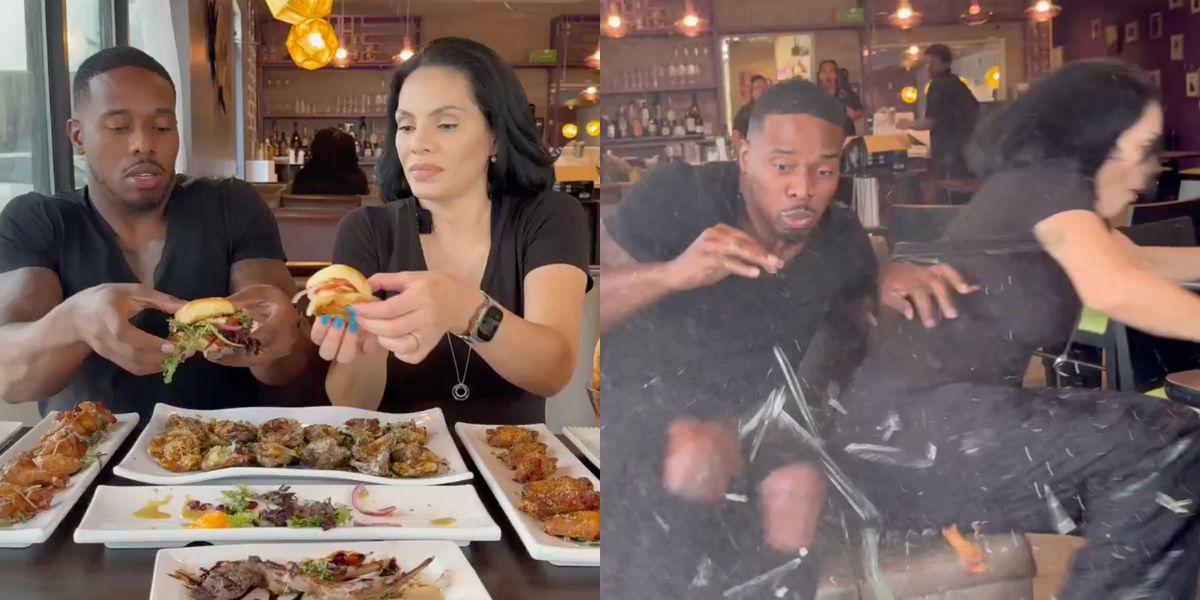 Influencers son golpeados por un auto mientras hacían un video probando comida