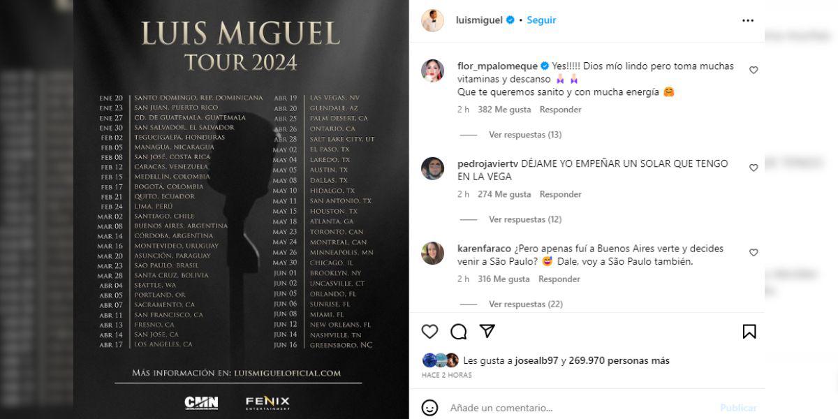 Luis Miguel se presentará en Ecuador como parte de su gira en 2024: conoce cuándo y dónde 