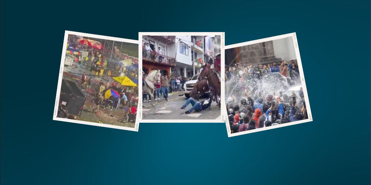 El descontrol se tomó los carnavales en Guaranda, Baños y Quito