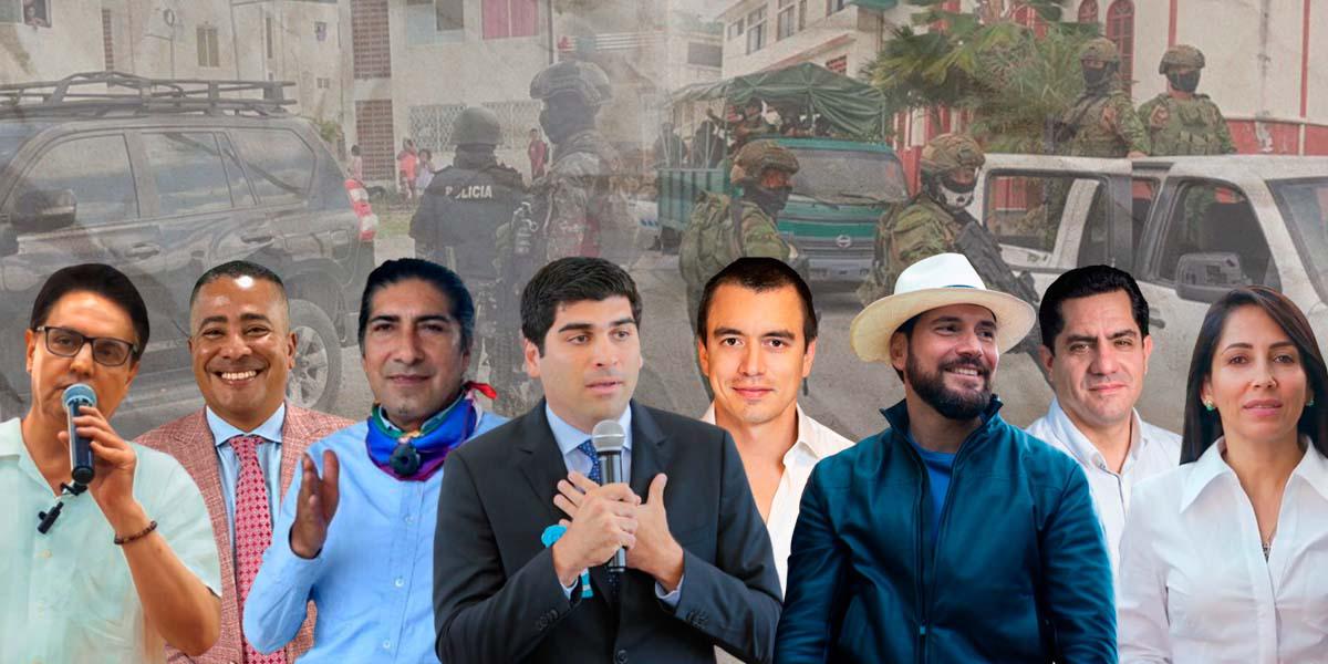 Elecciones Ecuador 2023: los candidatos a la Presidencia critican la ola de violencia pero pocos plantean soluciones