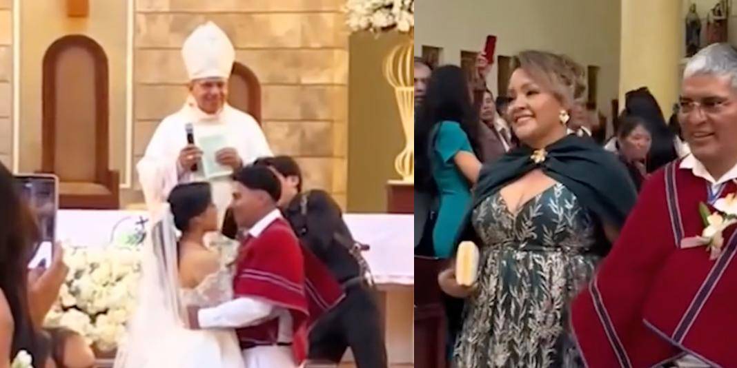 Hijo de Luis Chango usó el emblemático poncho de Mushuc Runa en su boda