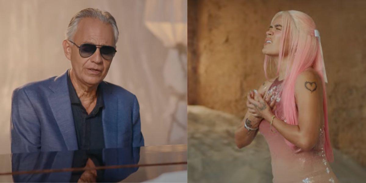 Andrea Bocelli se une a Karol G con el clásico Vivo Por Ella: Acabo de ver a mi mamá llorar sin consuelo