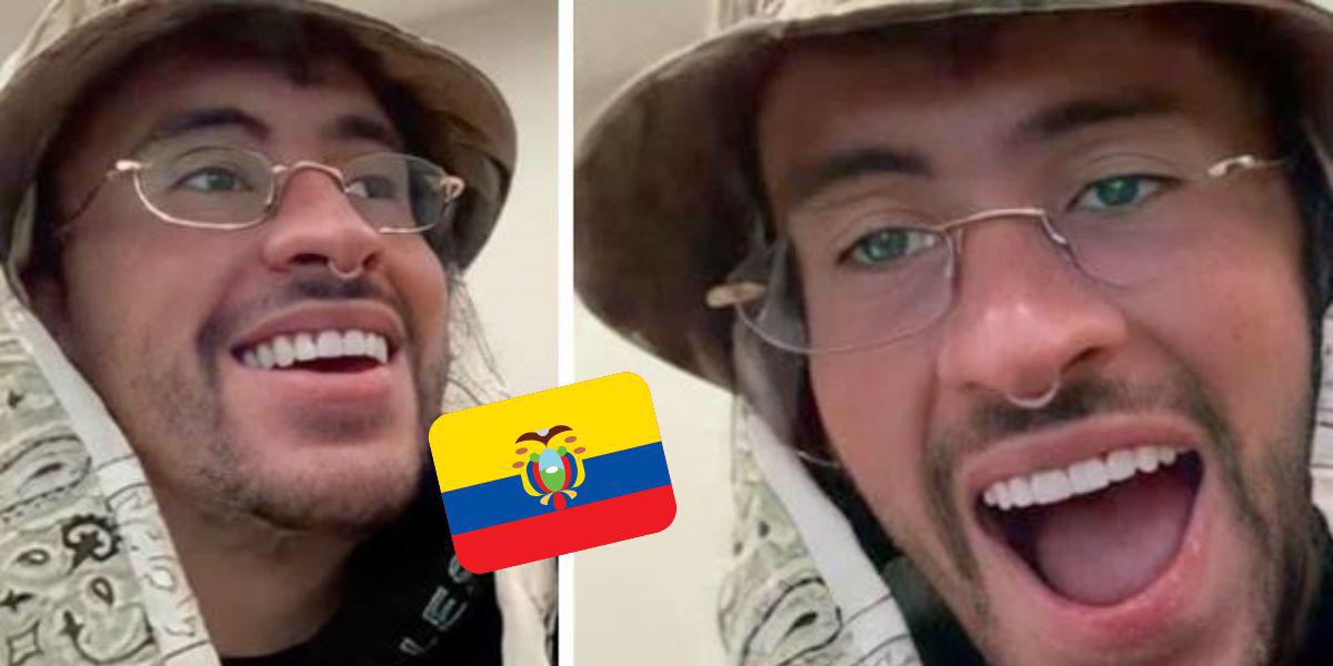 Fans de Bad Bunny en Ecuador reciben a su equipo con curioso disfraz