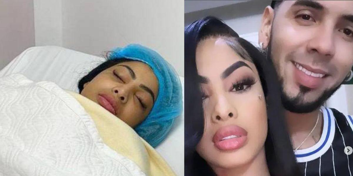 Yailin La Más Viral, ex de Anuel AA, comparte el avance de su cirugía con dos parches en su pecho
