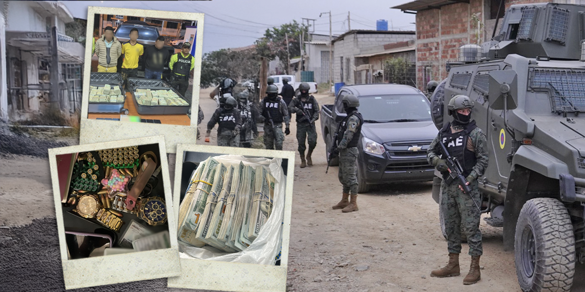 Los golpes económicos que militares y policías han dado a los grupos criminales en Ecuador