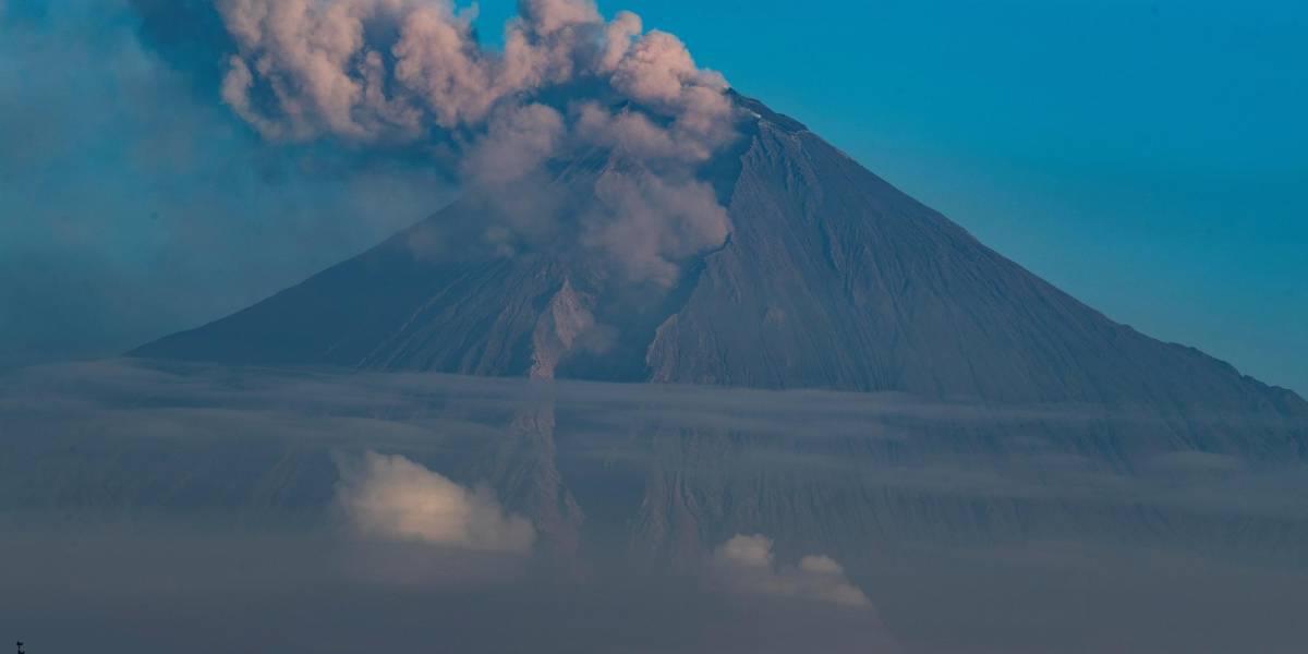 Caída de ceniza se reportó en población cercana al volcán Sangay