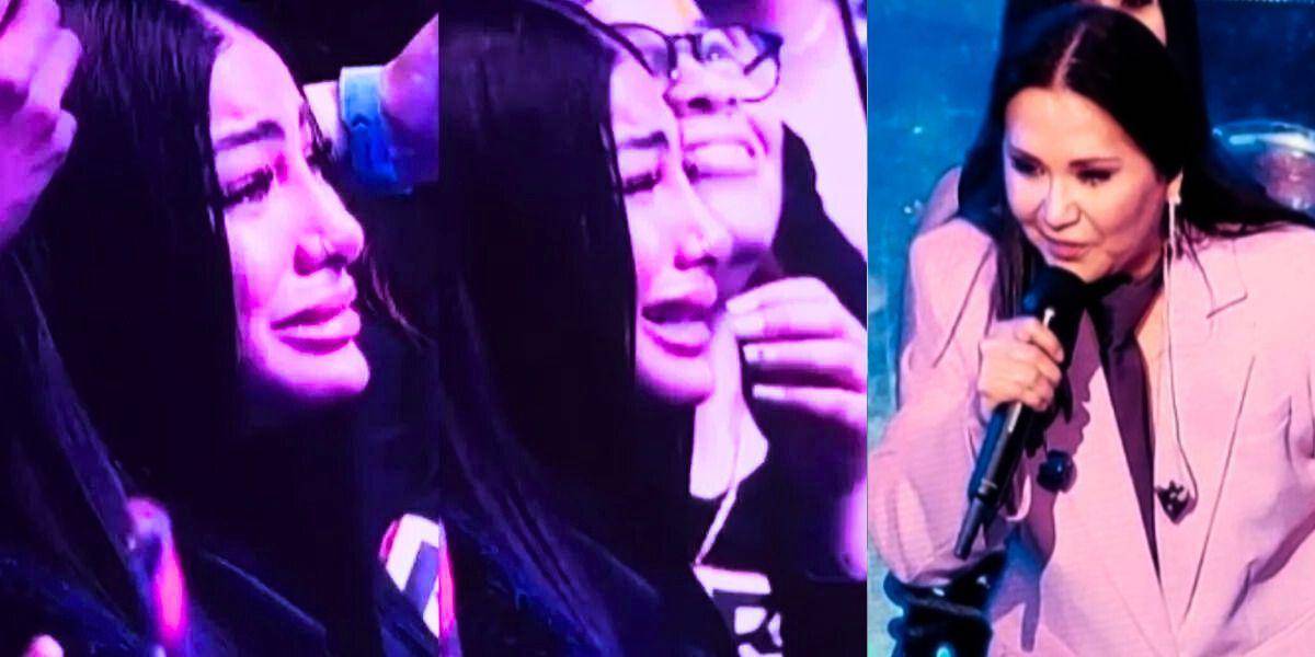 El viral momento en que Yailin La Más Viral estalló en lágrimas en concierto de Ana Gabriel, la cantante le pidió disculpas