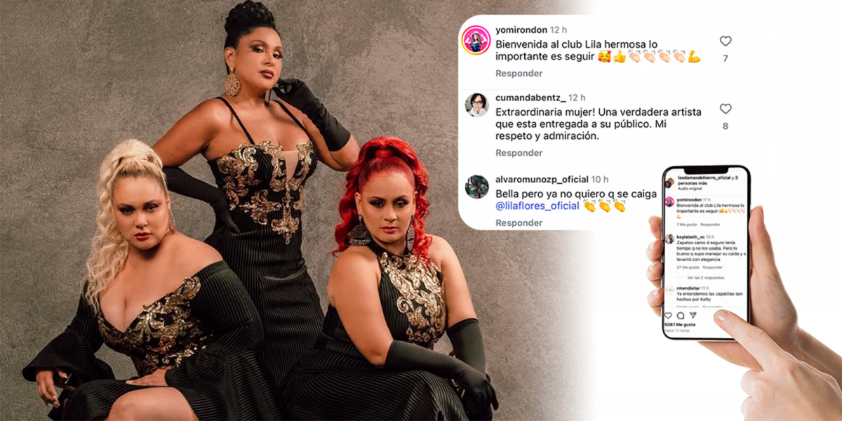 Lila Flores sufrió una caída en el escenario durante una presentación de las Damas de Oro