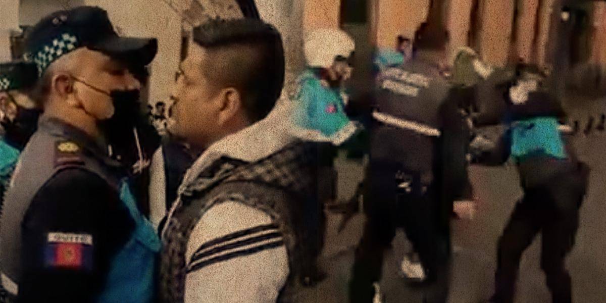 Quito: golpes entre comerciantes y agentes metropolitanos en el Centro Histórico