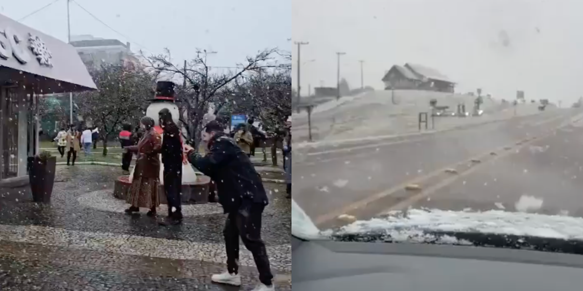 Brasil: Nieve y temperaturas bajo cero tras ola polar