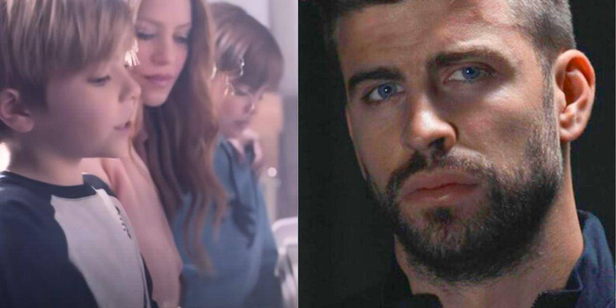 Esta es la reacción de Gerard Piqué ante la inesperada aparición de sus hijos en video de Shakira