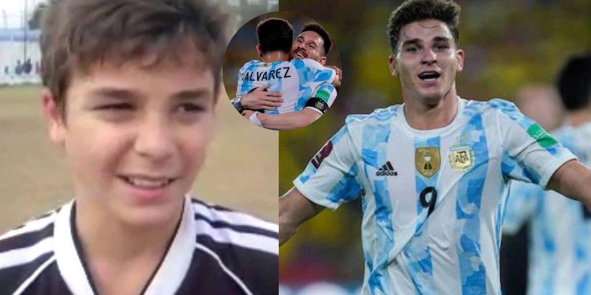 El emotivo video de Julián Álvarez de niño, la estrella goleadora de Argentina que predijo su éxito