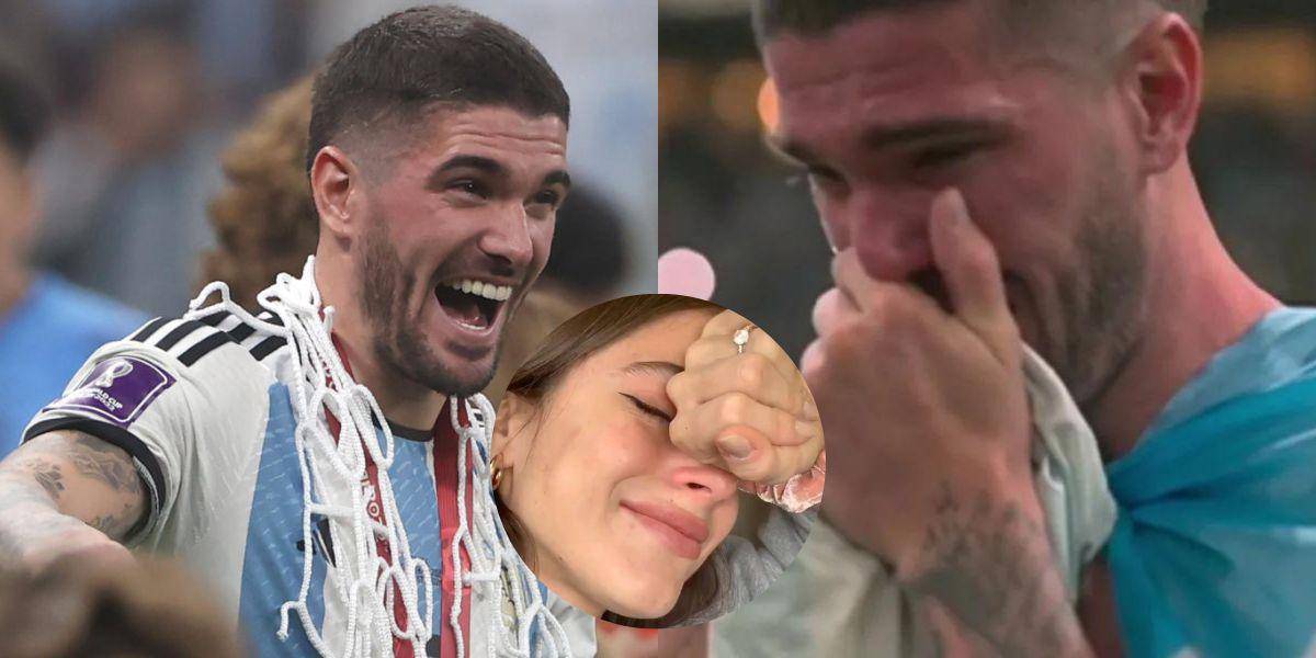La emotiva llamada de Rodrigo De Paul y Tini Stoessel; la cantante y el futbolista lloran la victoria de Argentina