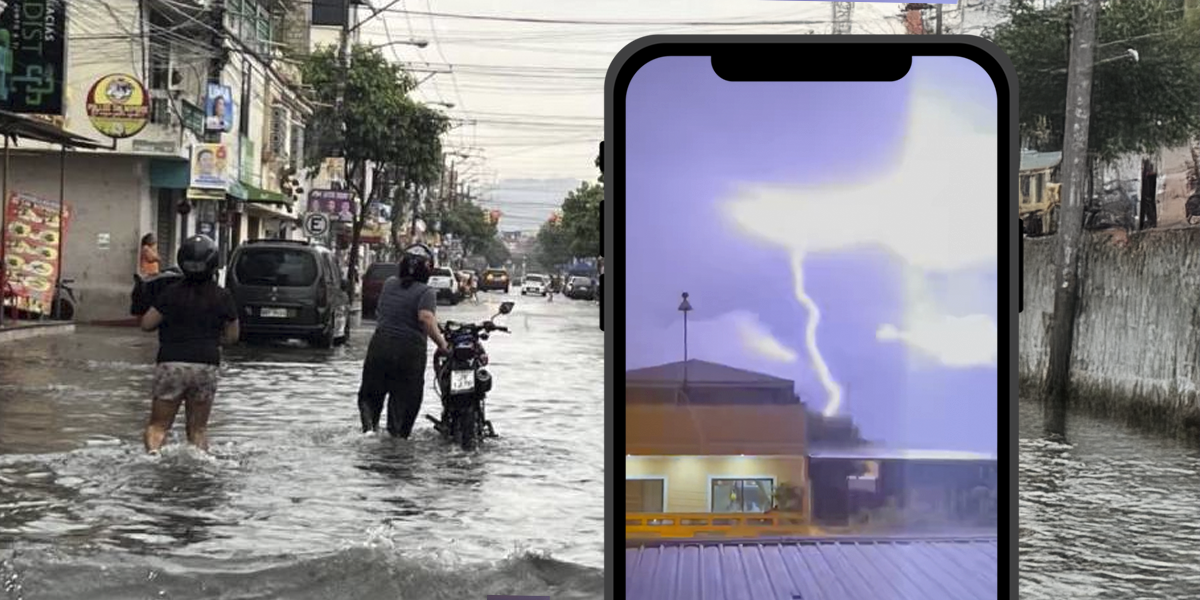 Tormentas eléctricas en Guayaquil y lluvias constantes en Quito la noche del 28 y madrugada del 29 de marzo