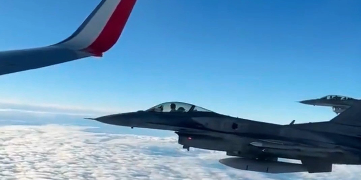 Qatar 2022: Polonia fue escoltada por cazabombarderos rumbo al Mundial