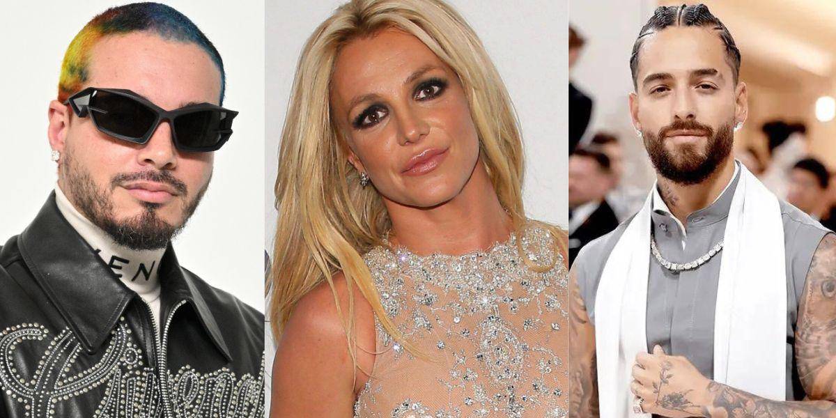 El inesperado encuentro de Britney Spears, Maluma y J Balvin causa revuelo en redes