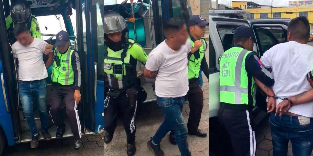 Un conductor de bus en Quito fue detenido por presunto estado de ebriedad
