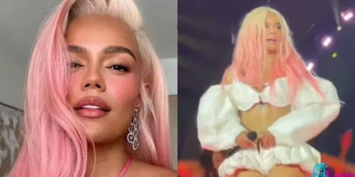 Karol G supo controlar un particular percance en pleno show: el video se viralizó