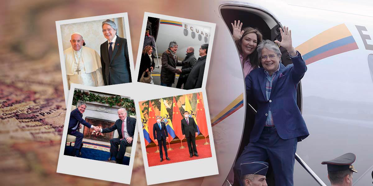 Guillermo Lasso ha realizado 36 viajes; más que los meses que ha estado en el poder