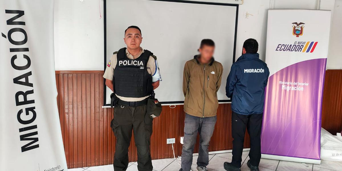 Un ciudadano colombiano con orden de captura en su país fue detenido en Quito