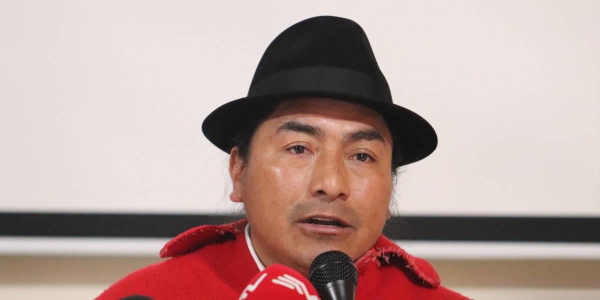 Leonidas Iza no parece muy convencido de aliarse al correísmo en las elecciones de 2025