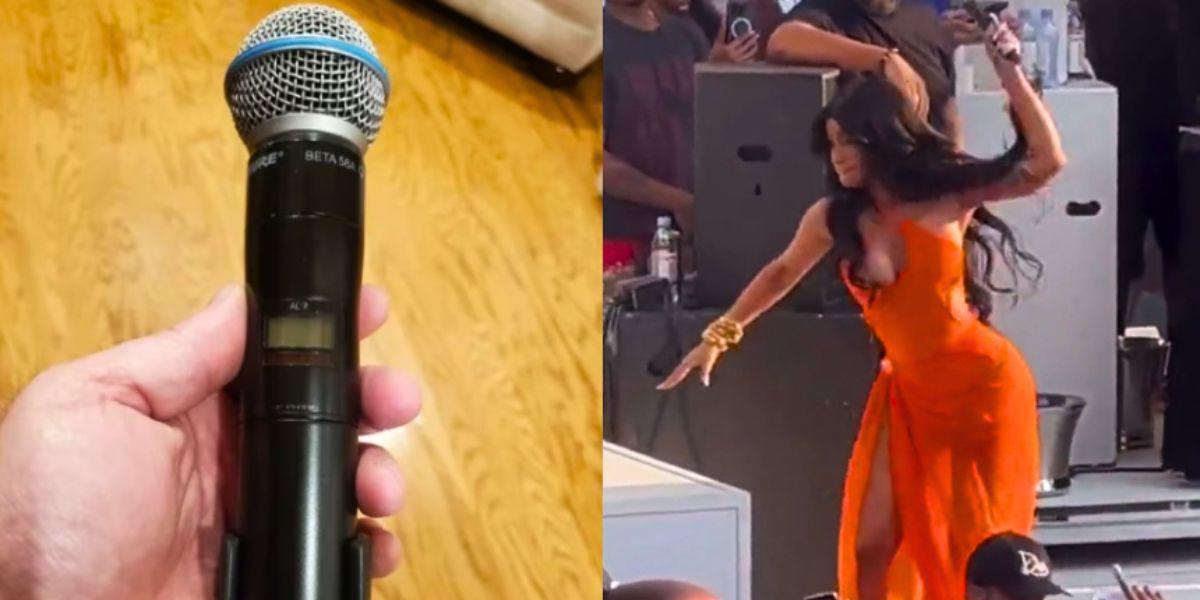 El micrófono que Cardi B arrojó en pleno show es subastado por increíble suma de dinero