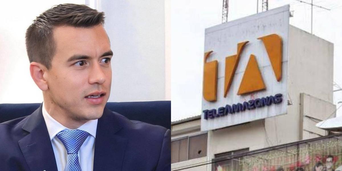 Noboa critica a Teleamazonas por transmitir el ataque TC Televisión