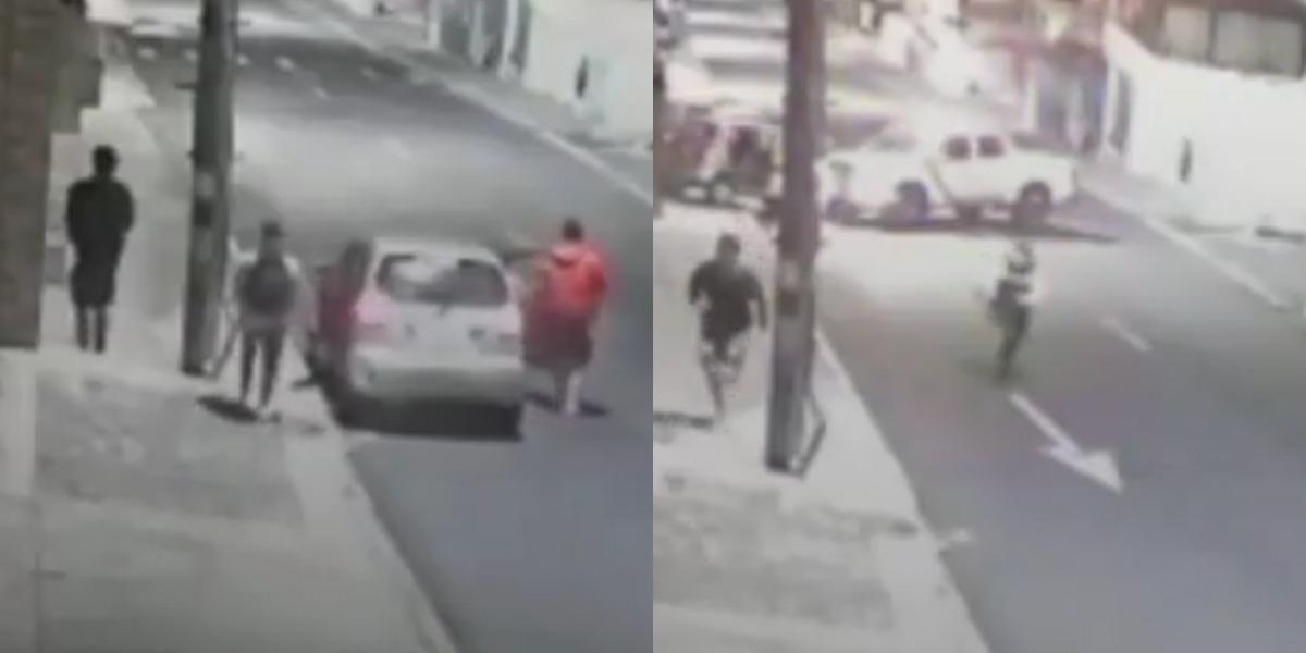 Video | Policía detuvo a un antisocial durante pleno asalto a un joven en el norte de Quito