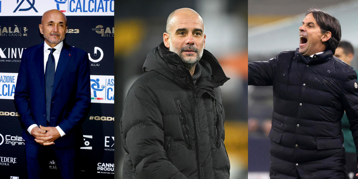 Pep Guardiola, Simone Inzaghi y Luciano Spalletti, candidatos al mejor entrenador en los premios The Best
