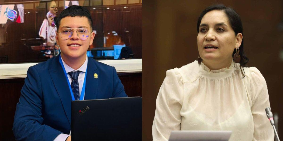 Los asambleístas Dominique Serrano y Mireya Pazmiño fueron suspendidos con ocho y 30 días