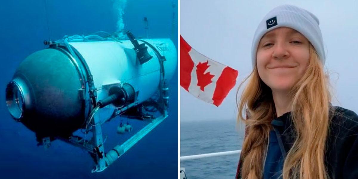 La tripulante de un barco grabó el descenso del Titán, el sumergible perdido en el Atlántico