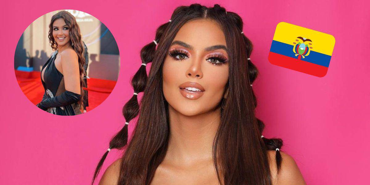Cantante ecuatoriana Dayanara sorprende en alfombra roja de los Latin Grammy del 2022