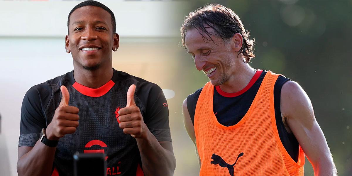 Pervis Estupiñán tuvo su primer entrenamiento con Luka Modrić en el AC Milan