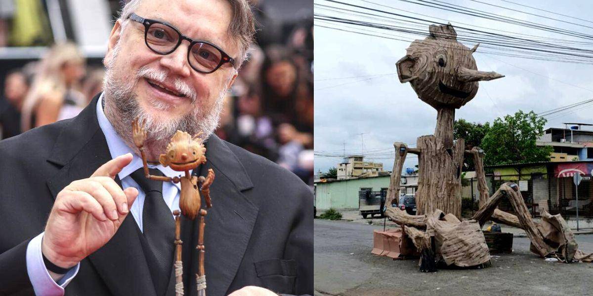 Guillermo del Toro reacciona a monigote de 'Pinocchio' creado por un ecuatoriano