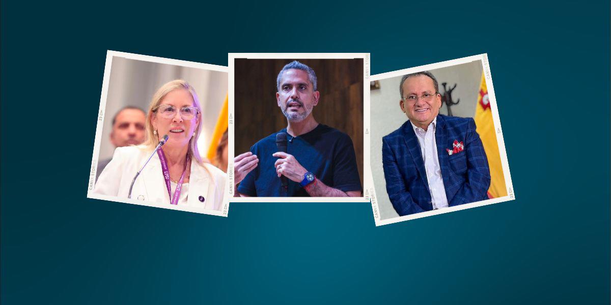 Annabella Azín, Raúl Chávez y Alfredo Serrano mantuvieron una reunión virtual