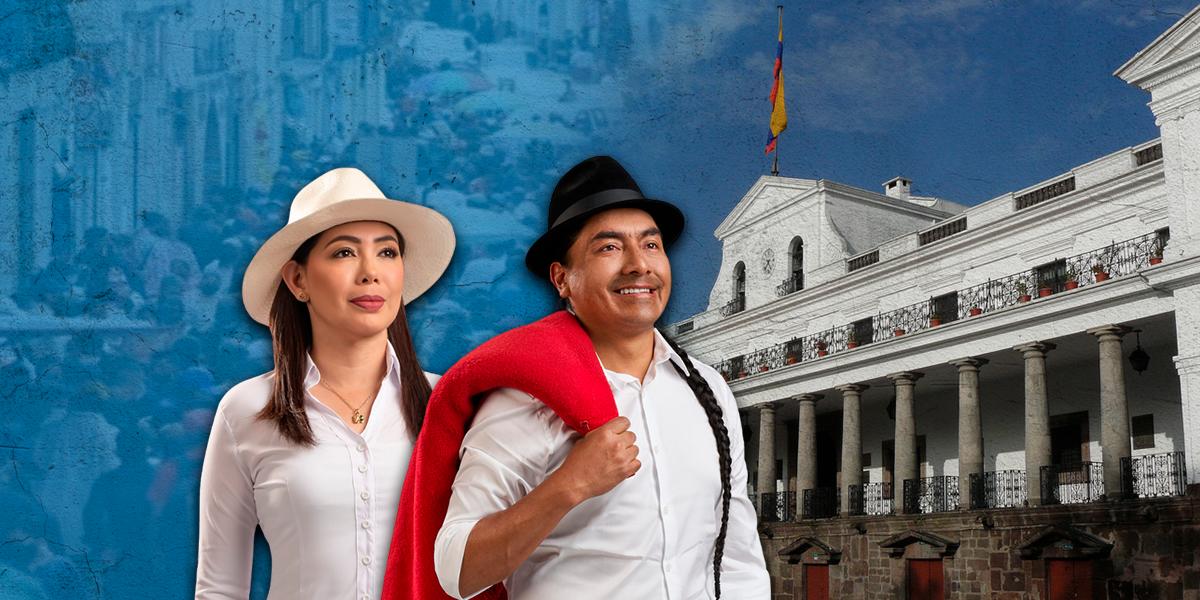 Elecciones Ecuador 2025: ¿quién es Leonidas Iza, cuál es su pasado político y quién es su compañera Katiuska Molina?