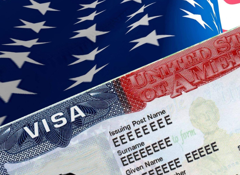 Imagen referencial a la visa americana en una imagen de archivo.