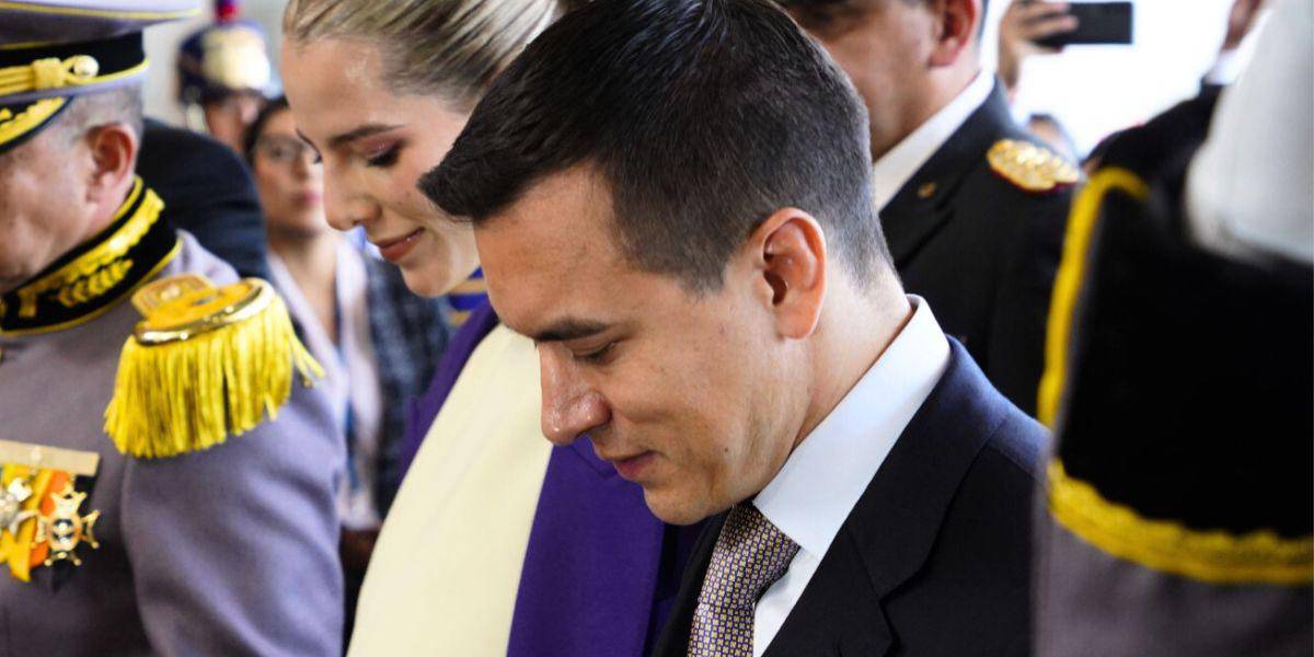 Posesión Daniel Noboa: su hija con Gabriela Goldbaum asiste a la posesión presidencial